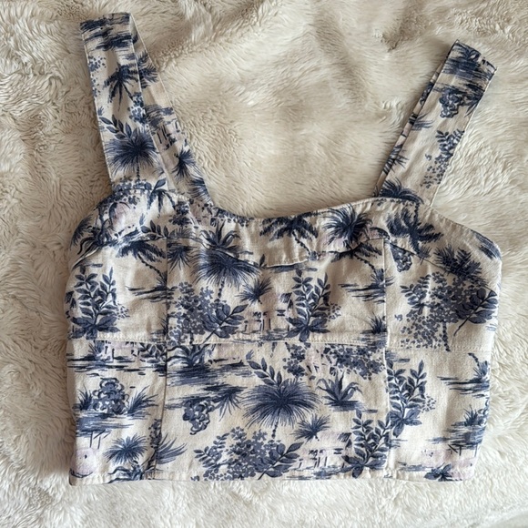 Hollister Blue and Pink Crop Tops - Picture 2 of 7